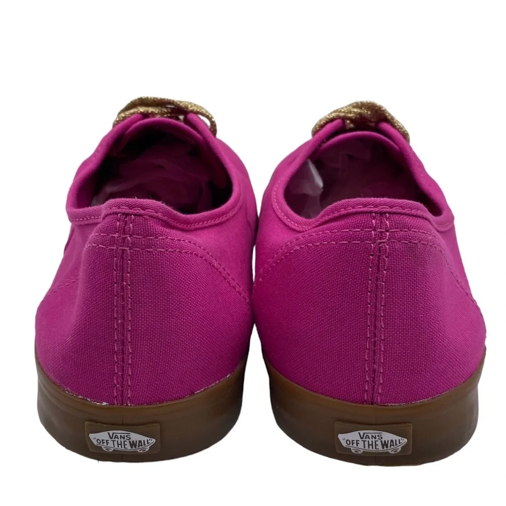Vans Sneakers Lo Pro Pink Gold Glitter Canvas Casual Skate Colorful Size 10 - Picture 4 of 9